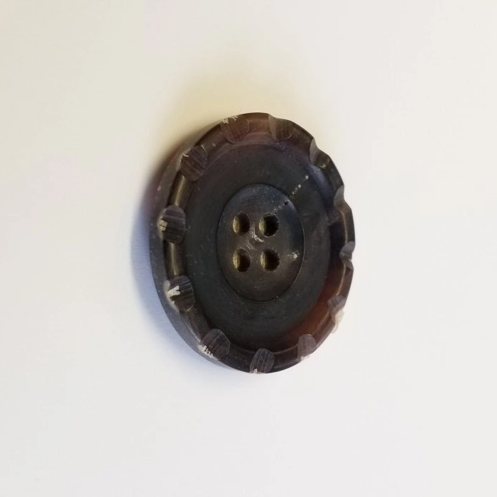 coat button real buffalo horn