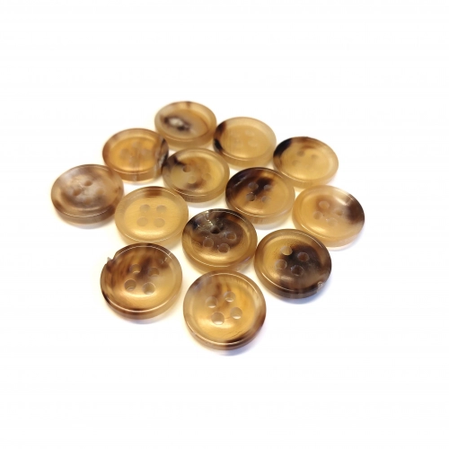 Büffelhornknopf Blusen, Hemden, Hosen