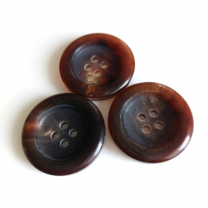 Mantel/Jackenknopf Echt Büffelhorn